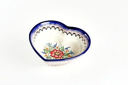 Detail image of Zaklady Floral Butterfly Décor — Polish Pottery