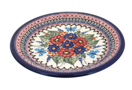 Zaklady Floral Butterfly Dining Plates & Bowls — Polish Pottery