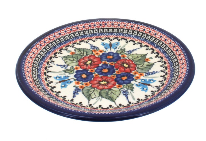 Zaklady Floral Butterfly Dining Plates & Bowls — Polish Pottery