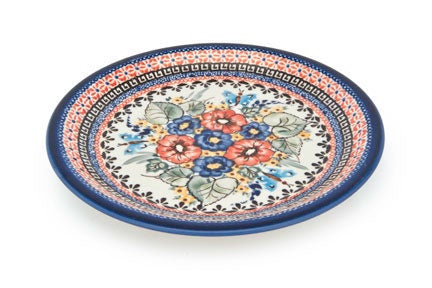 Detail image of Zaklady Floral Butterfly Dining Plates & Bowls — Polish Pottery