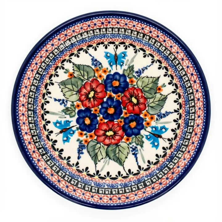 Zaklady Floral Butterfly Dining Plates & Bowls — Polish Pottery