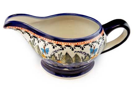Detail image of Zaklady Floral Butterfly Dining Accessories — Polish Pottery