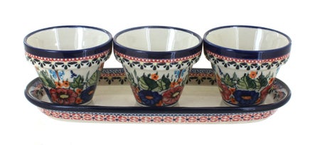 Zaklady Floral Butterfly Décor — Polish Pottery