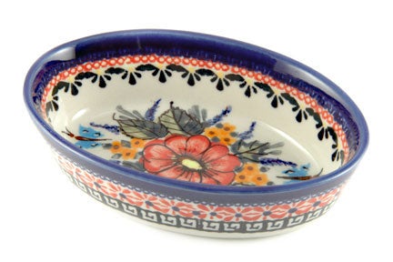 Zaklady Floral Butterfly Specialty Bakeware — Polish Pottery