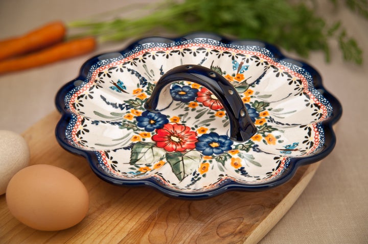 Zaklady Floral Butterfly Dining Accessories — Polish Pottery