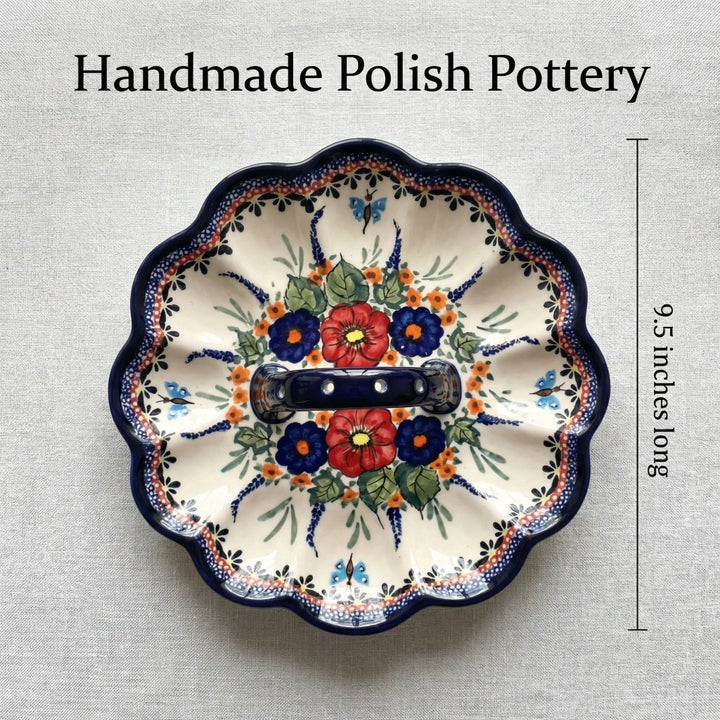 Zaklady Floral Butterfly Dining Accessories — Polish Pottery