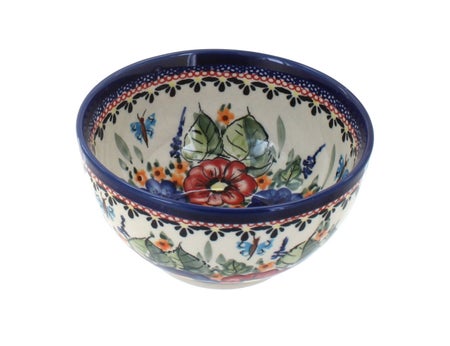 Zaklady Floral Butterfly Dining Plates & Bowls — Polish Pottery
