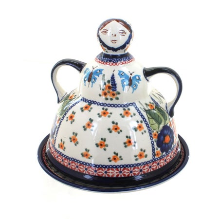 Zaklady Floral Butterfly Countertop Accessories — Polish Pottery