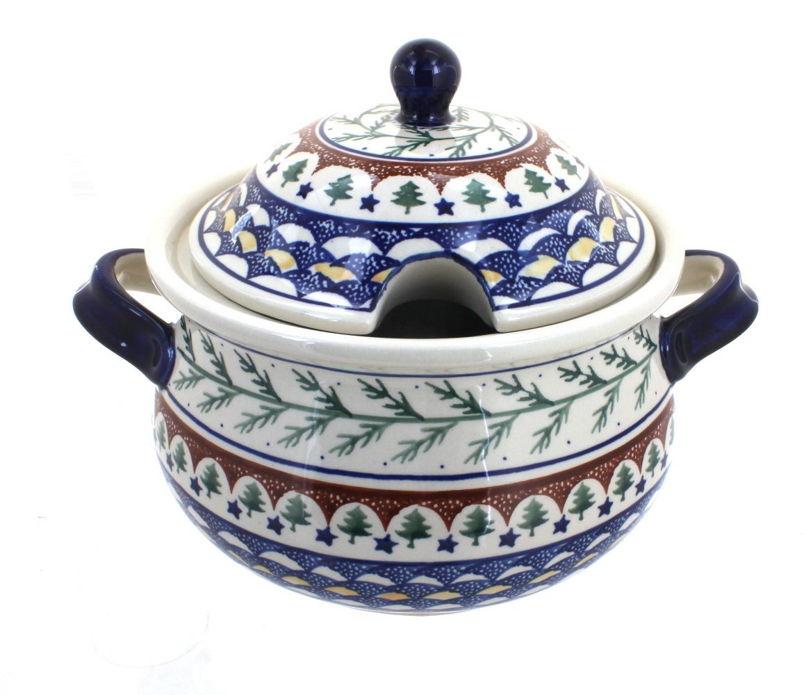 Zaklady Evergreen Large Serving Piece — Polish Pottery