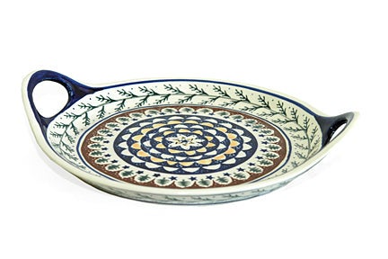 Zaklady Evergreen Large Serving Piece — Polish Pottery
