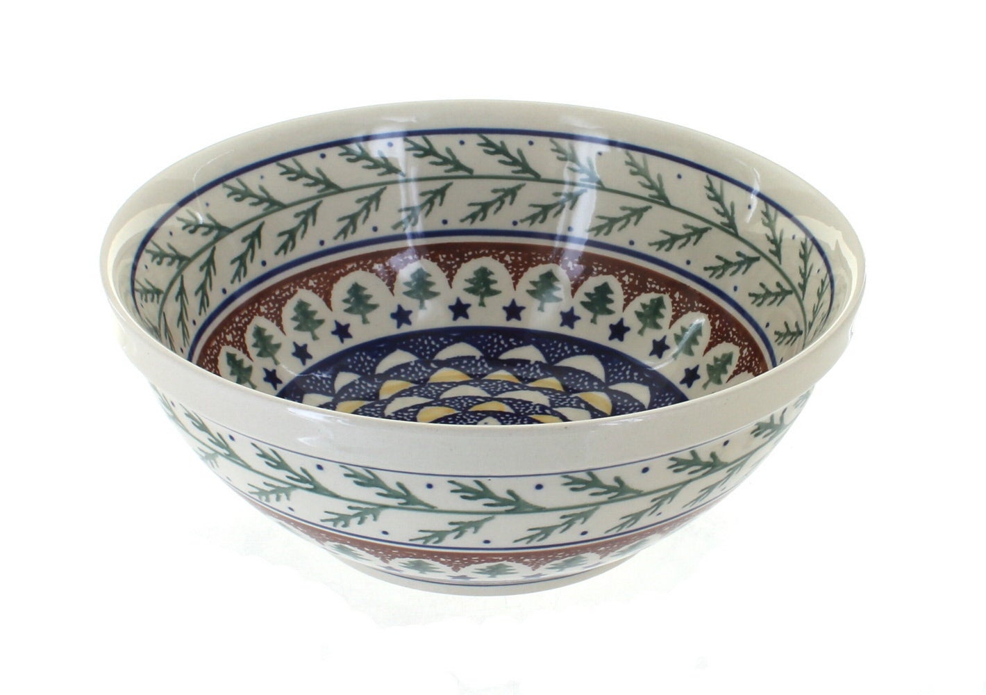 Zaklady Evergreen Medium Serving Piece — Polish Pottery