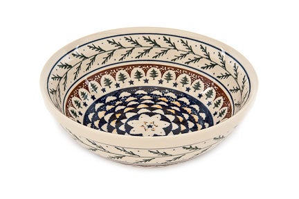 Detail image of Zaklady Evergreen Large Serving Piece — Polish Pottery