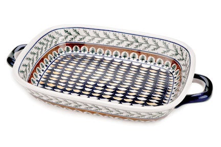 Detail image of Zaklady Evergreen Large Bakeware — Polish Pottery