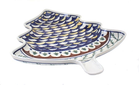 Zaklady Evergreen Medium Serving Piece — Polish Pottery