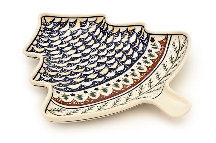 Detail image of Zaklady Evergreen Medium Serving Piece — Polish Pottery
