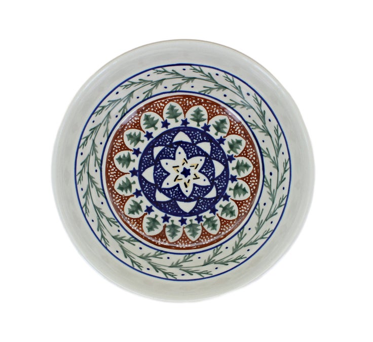 Detail image of Zaklady Evergreen Dining Plates & Bowls — Polish Pottery