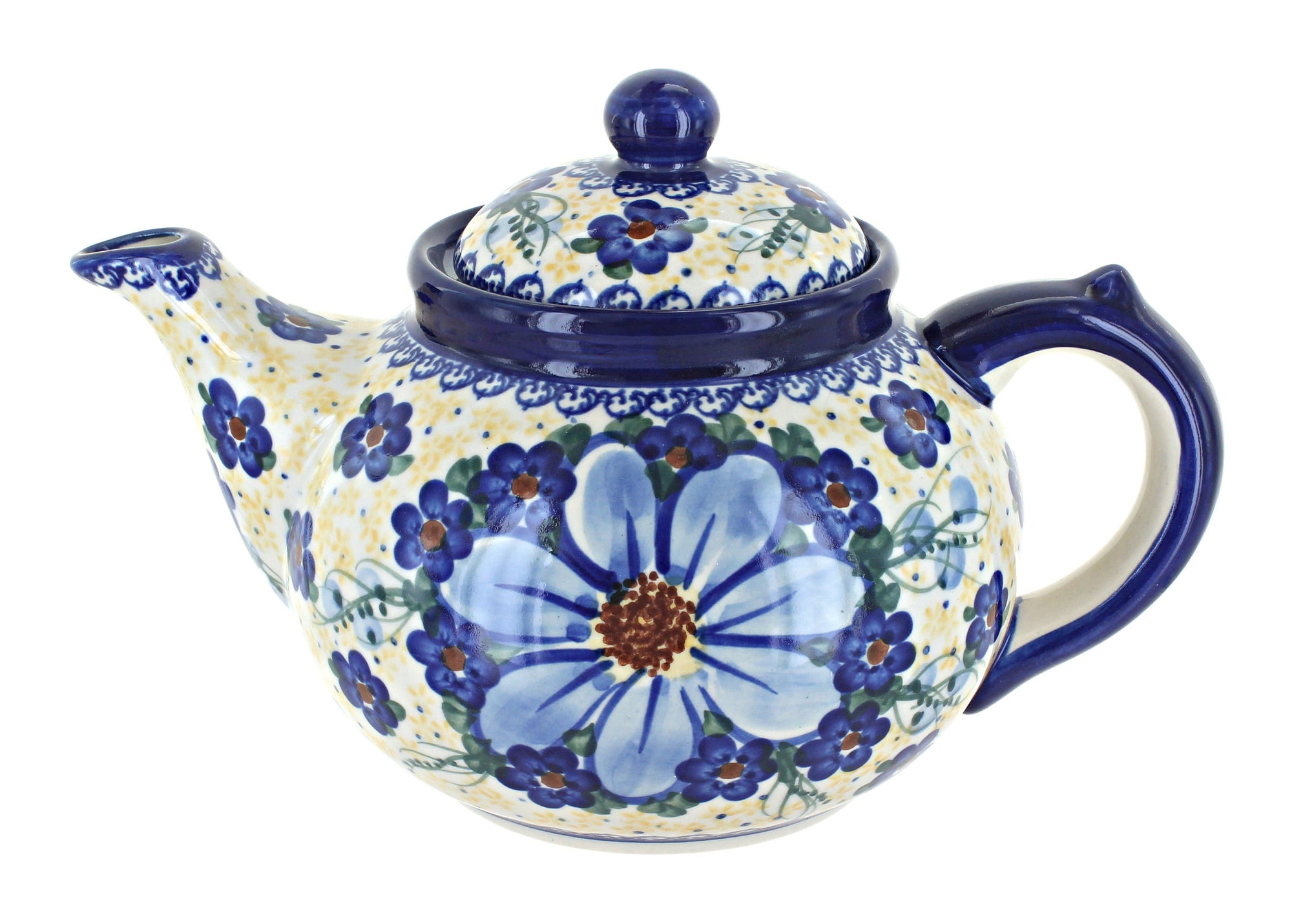 Vena Daisy Surprise Teapot — Polish Pottery