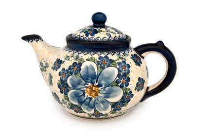 Vena Daisy Surprise Teapot — Polish Pottery