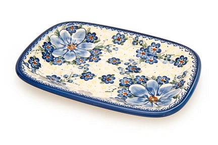 Vena Daisy Surprise Small Serving Piece — Polish Pottery