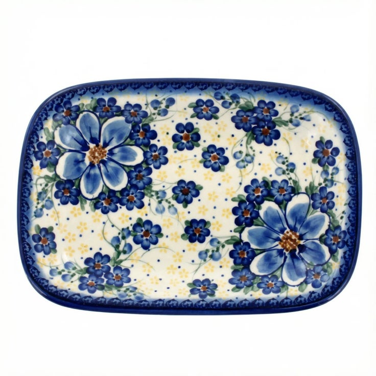 Detail image of Vena Daisy Surprise Small Serving Piece — Polish Pottery