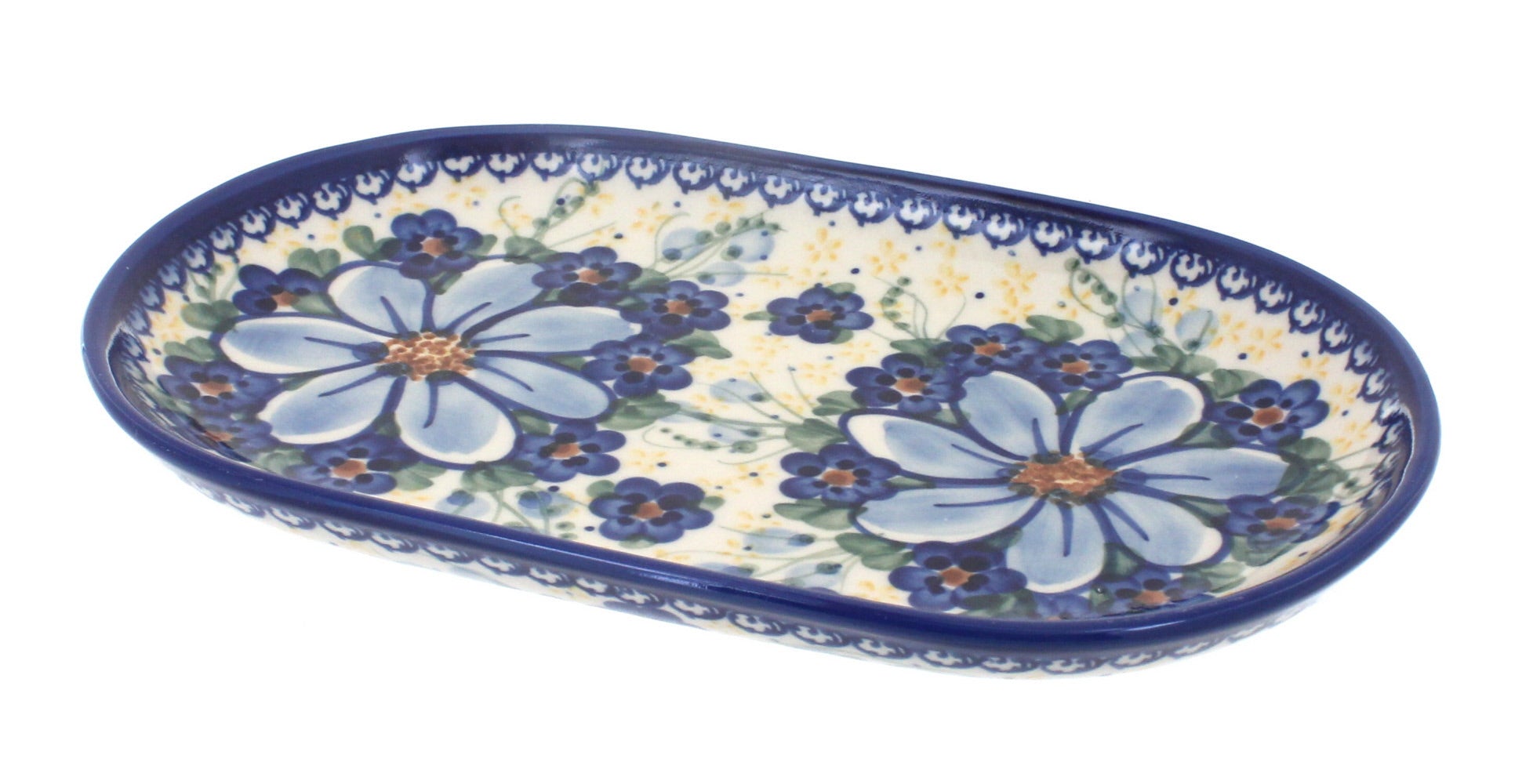 Vena Daisy Surprise Small Serving Piece — Polish Pottery