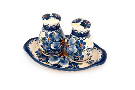 Vena Daisy Surprise Salt & Pepper Shaker — Polish Pottery