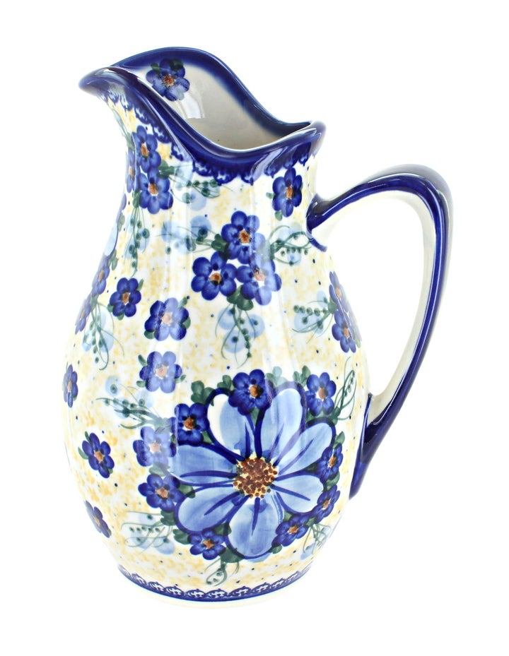 Vena Daisy Surprise Pitcher — Polish Pottery