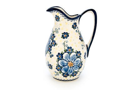 Vena Daisy Surprise Pitcher — Polish Pottery