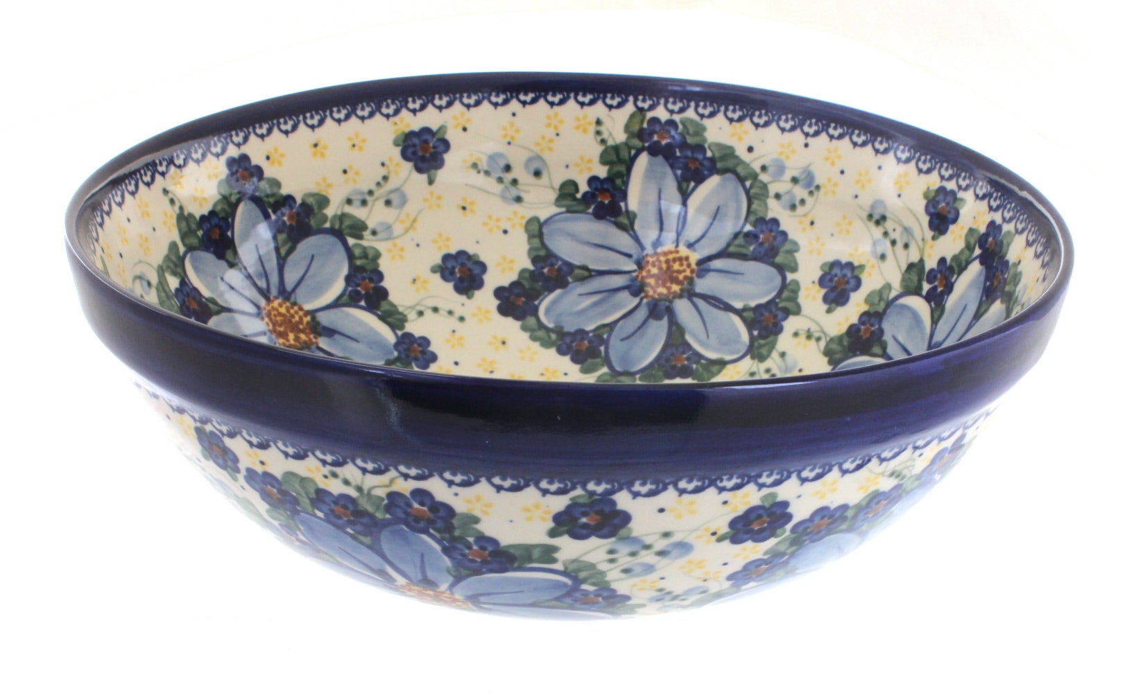 Vena Daisy Surprise Medium Serving Piece — Polish Pottery