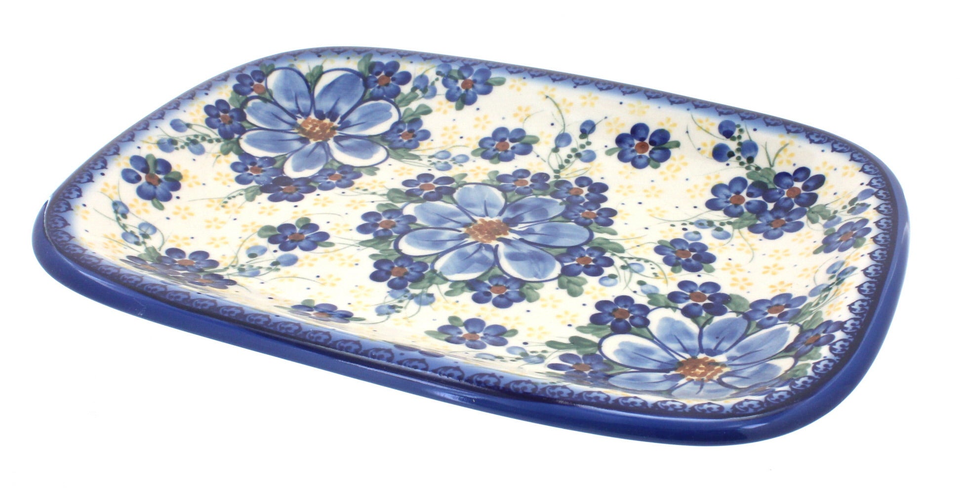 Vena Daisy Surprise Medium Serving Piece — Polish Pottery