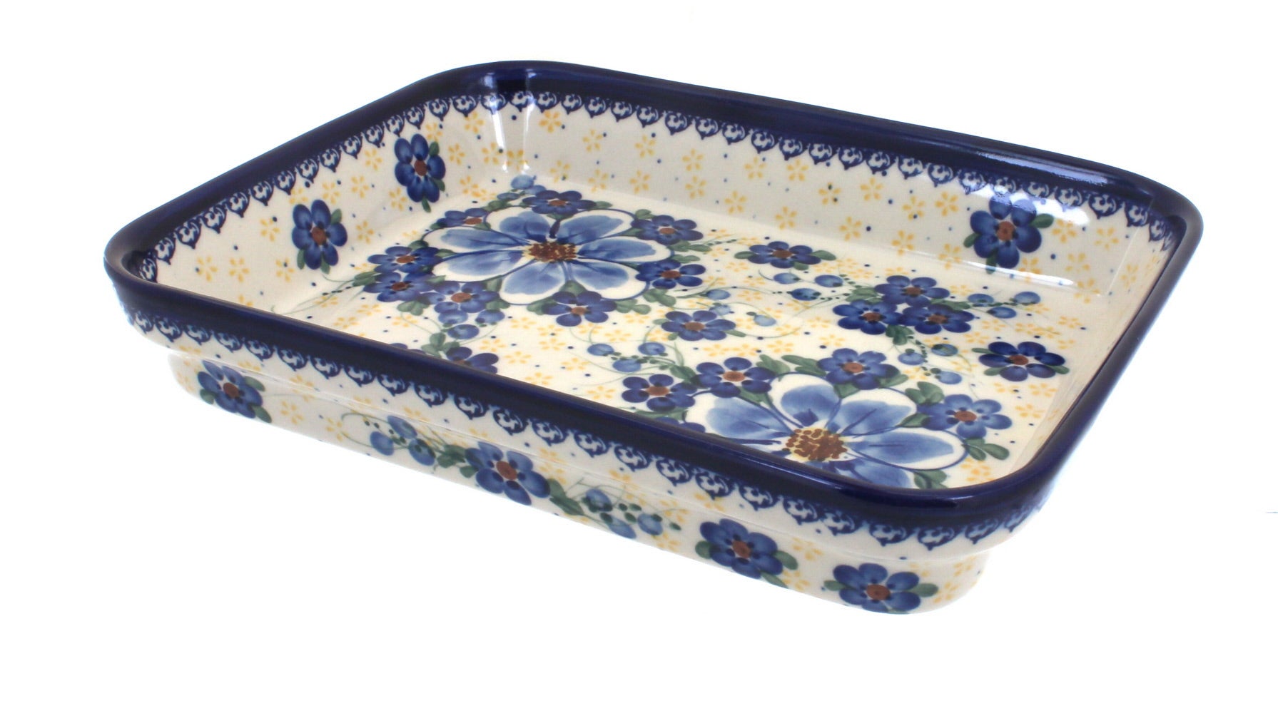 Vena Daisy Surprise Small Bakeware — Polish Pottery