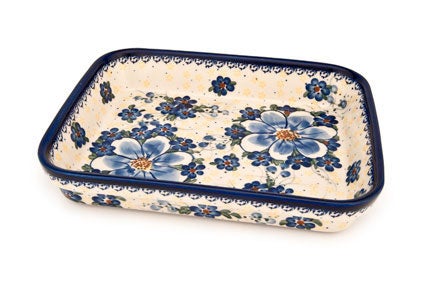 Detail image of Vena Daisy Surprise Small Bakeware — Polish Pottery