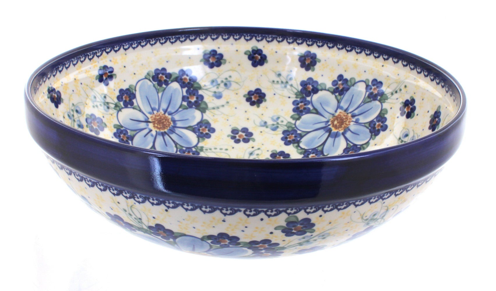 Vena Daisy Surprise Large Serving Piece — Polish Pottery