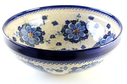 Detail image of Vena Daisy Surprise Large Serving Piece — Polish Pottery