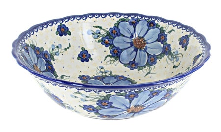 Vena Daisy Surprise Large Serving Piece — Polish Pottery