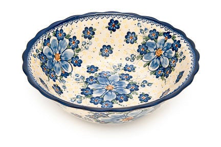 Vena Daisy Surprise Large Serving Piece — Polish Pottery