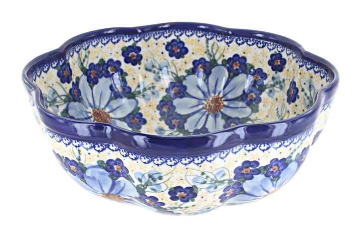 Vena Daisy Surprise Large Serving Piece — Polish Pottery