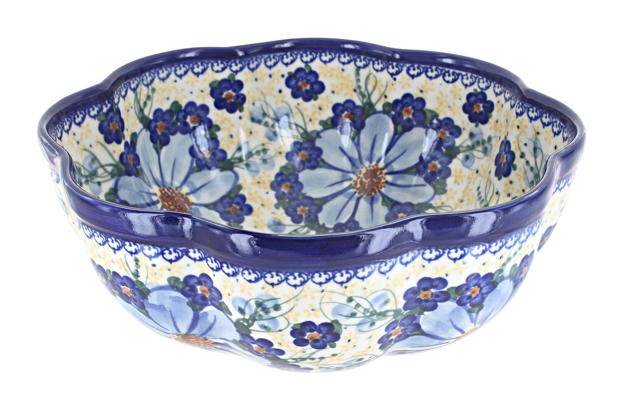Vena Daisy Surprise Large Serving Piece — Polish Pottery