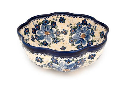 Vena Daisy Surprise Large Serving Piece — Polish Pottery