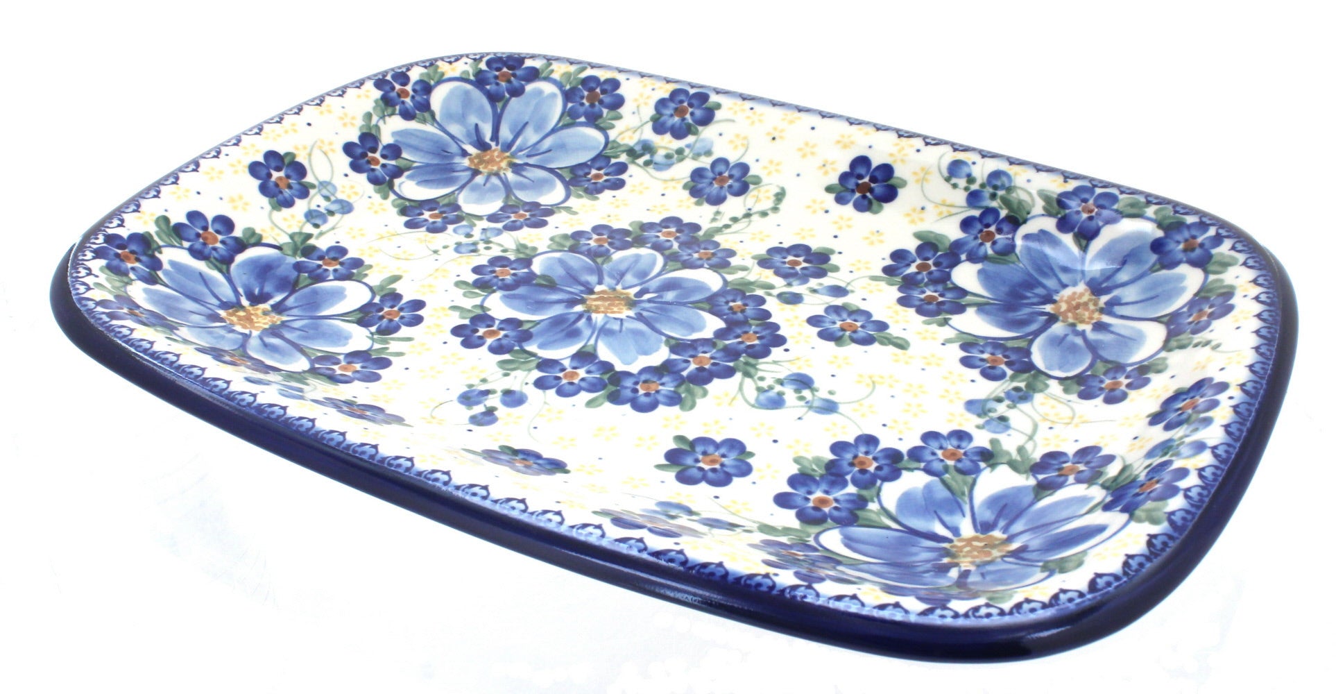 Vena Daisy Surprise Large Serving Piece — Polish Pottery