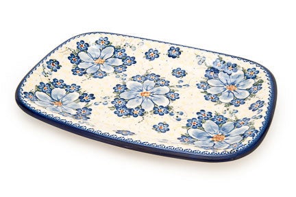 Detail image of Vena Daisy Surprise Large Serving Piece — Polish Pottery