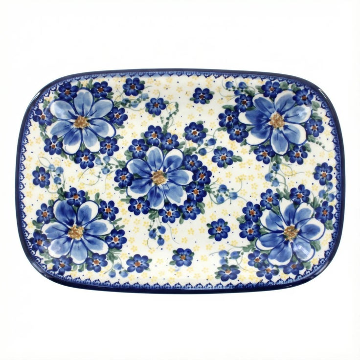 Detail image of Vena Daisy Surprise Large Serving Piece — Polish Pottery