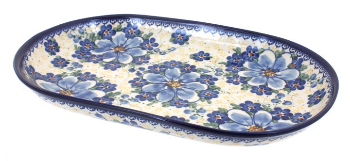 Vena Daisy Surprise Large Serving Piece — Polish Pottery