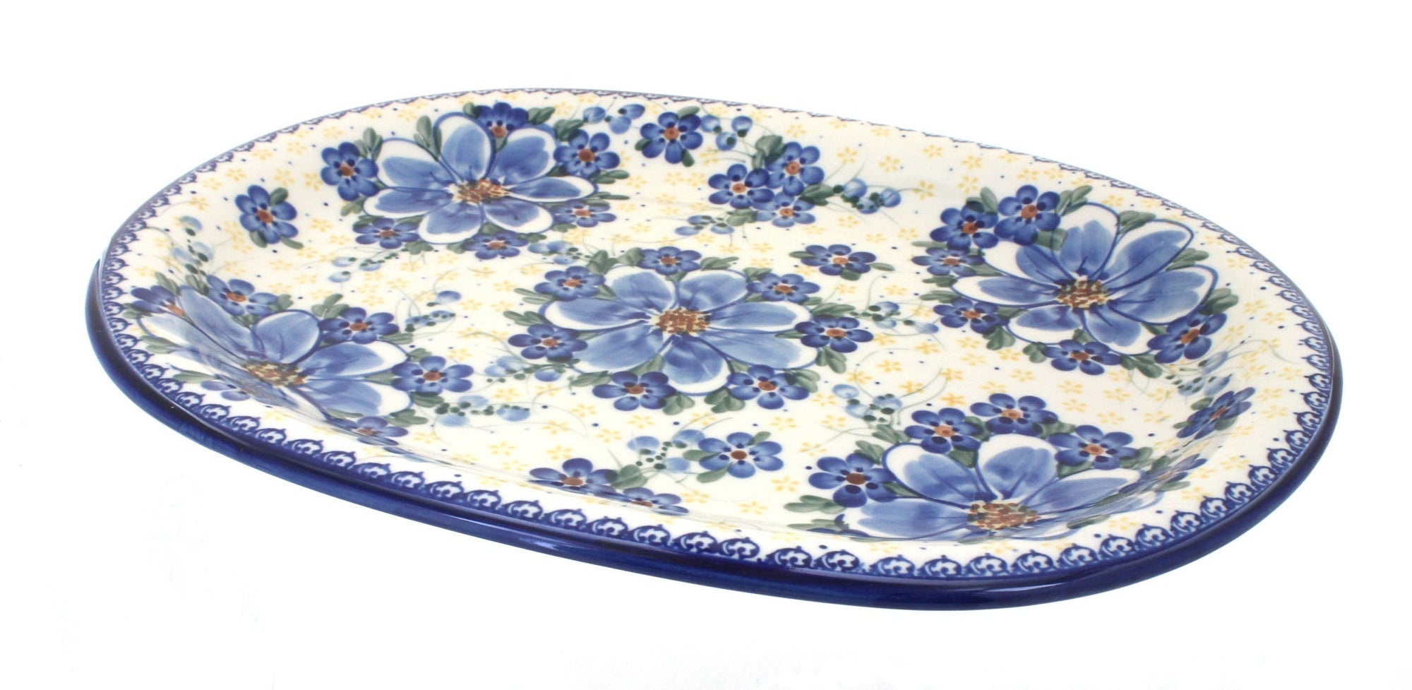 Vena Daisy Surprise Large Serving Piece — Polish Pottery