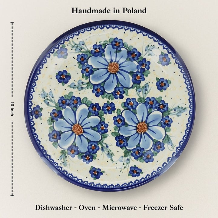 Vena Daisy Surprise Dining Plates & Bowls — Polish Pottery