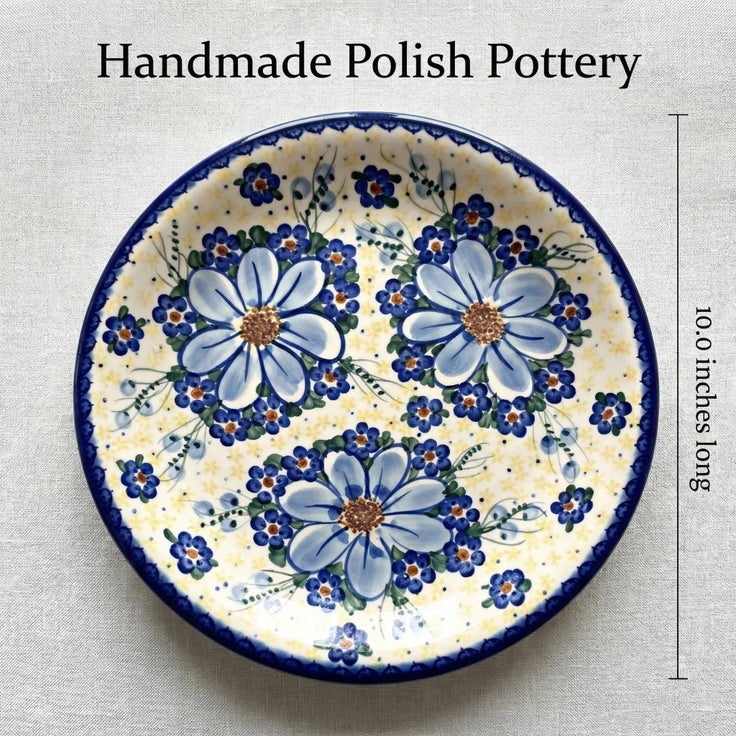 Detail image of Vena Daisy Surprise Dining Plates & Bowls — Polish Pottery