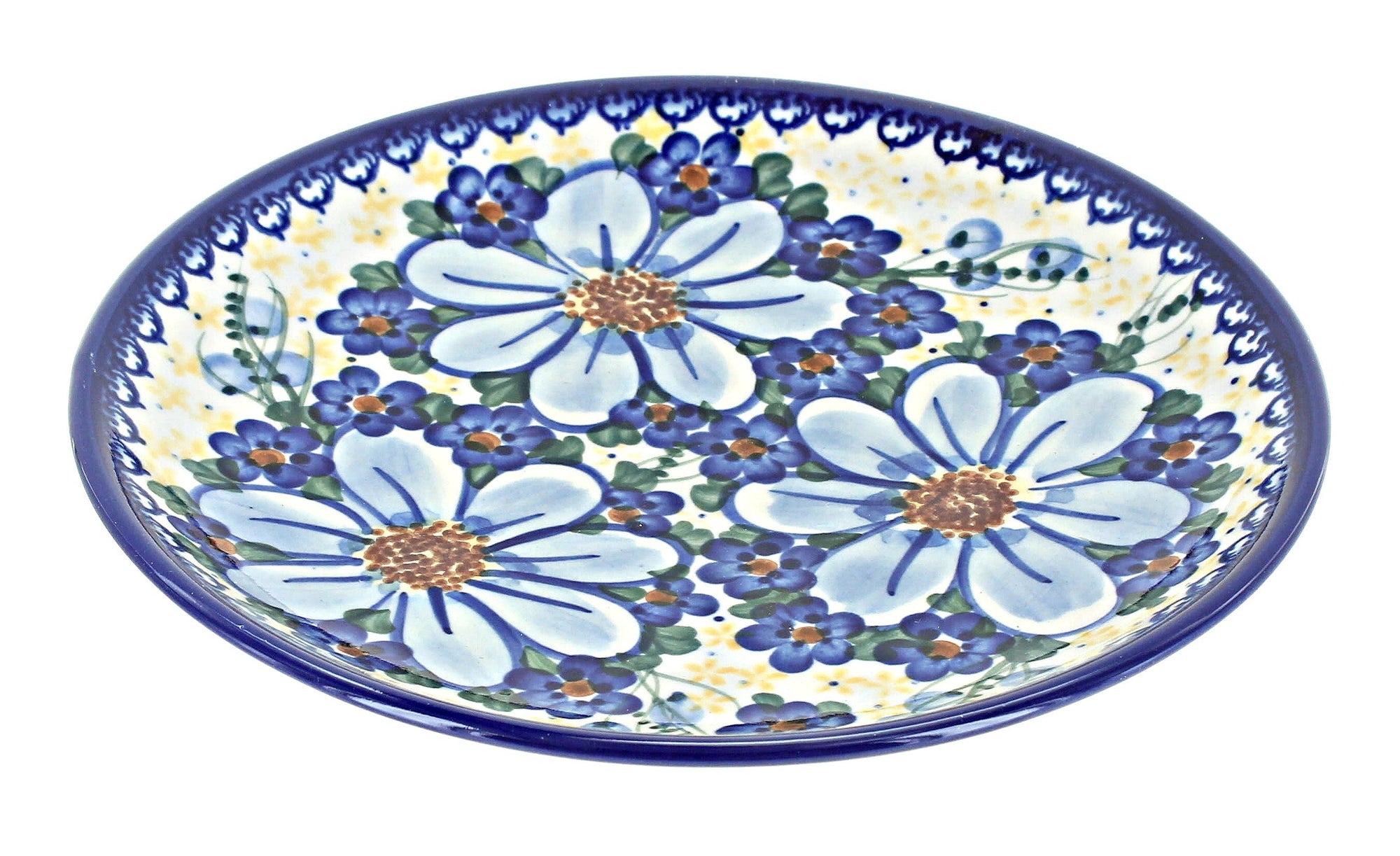 Vena Daisy Surprise Dining Plates & Bowls — Polish Pottery