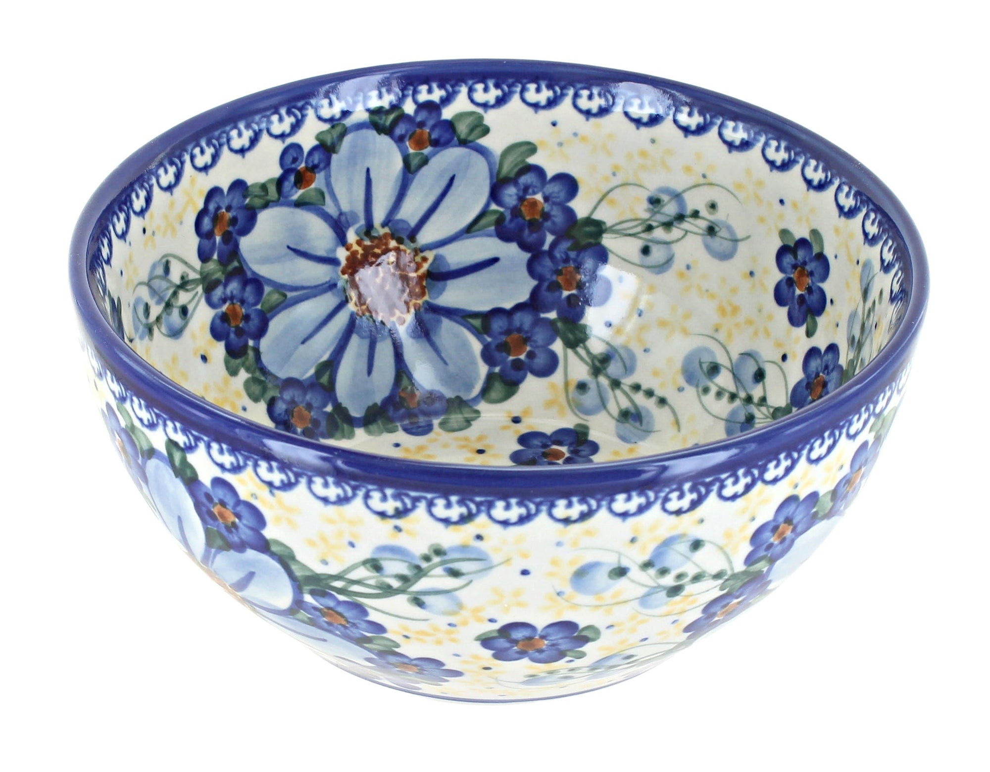 Vena Daisy Surprise Dining Plates & Bowls — Polish Pottery