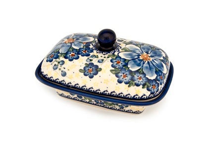 Vena Daisy Surprise Butter Dish — Polish Pottery