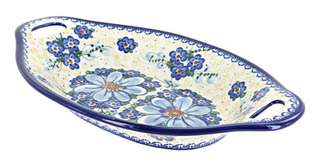 Vena Daisy Surprise Medium Serving Piece — Polish Pottery